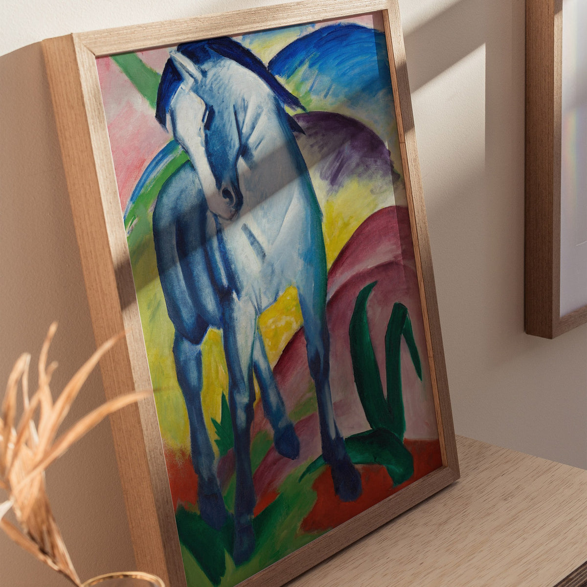 Blue Horse I - Franz Marc Poster | Classic Art Print — styled in an interior