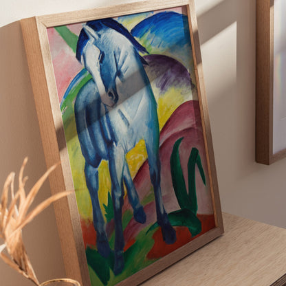 Blue Horse I - Franz Marc Poster | Classic Art Print — styled in an interior