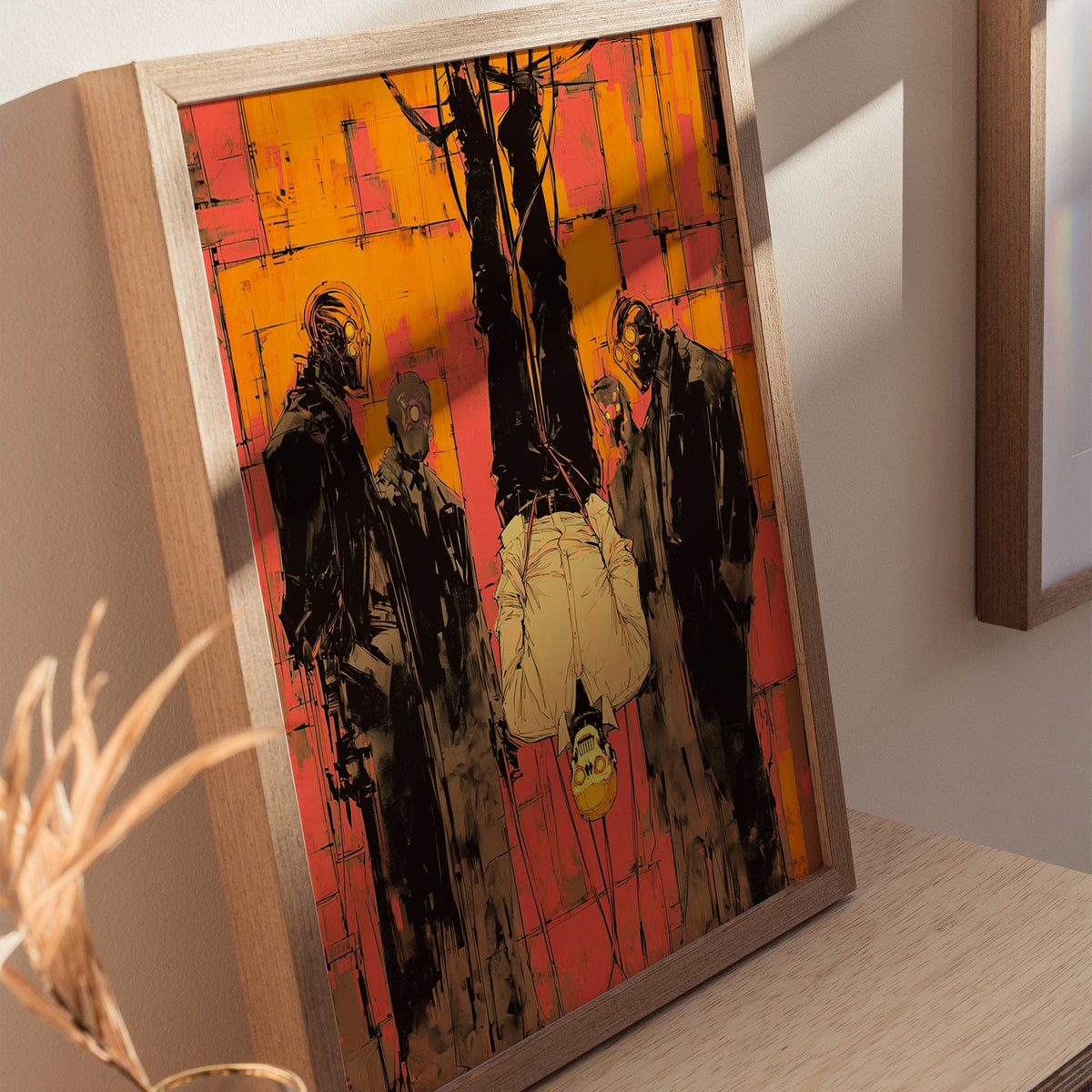 The Hanged Man Poster | Tarot Art Print — styled in an interior