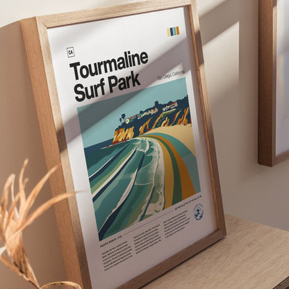 Tourmaline Poster | Surf Art Print — styled in an interior