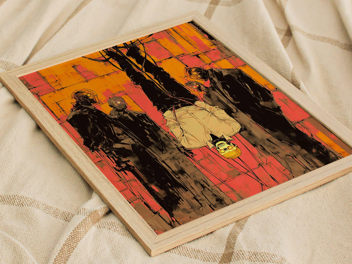 The Hanged Man Poster | Tarot Art Print — styled in an interior