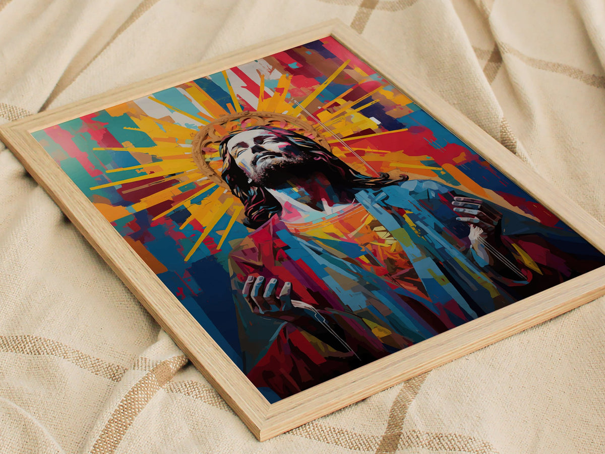 Jesus 01 Poster | Portraits Art Print — styled in an interior