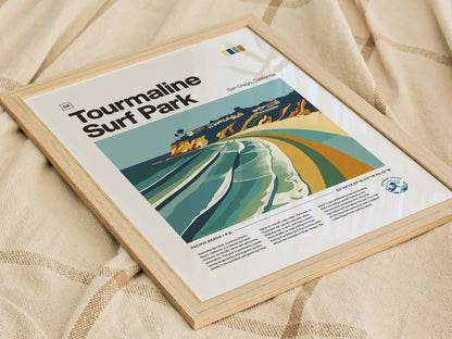 Tourmaline Poster | Surf Art Print — styled in an interior