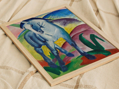 Blue Horse I - Franz Marc Poster | Classic Art Print — styled in an interior