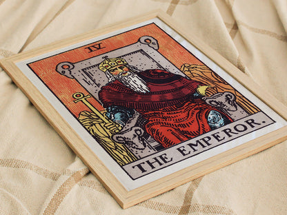 The Emperor Poster | Tarot Art Print — styled in an interior
