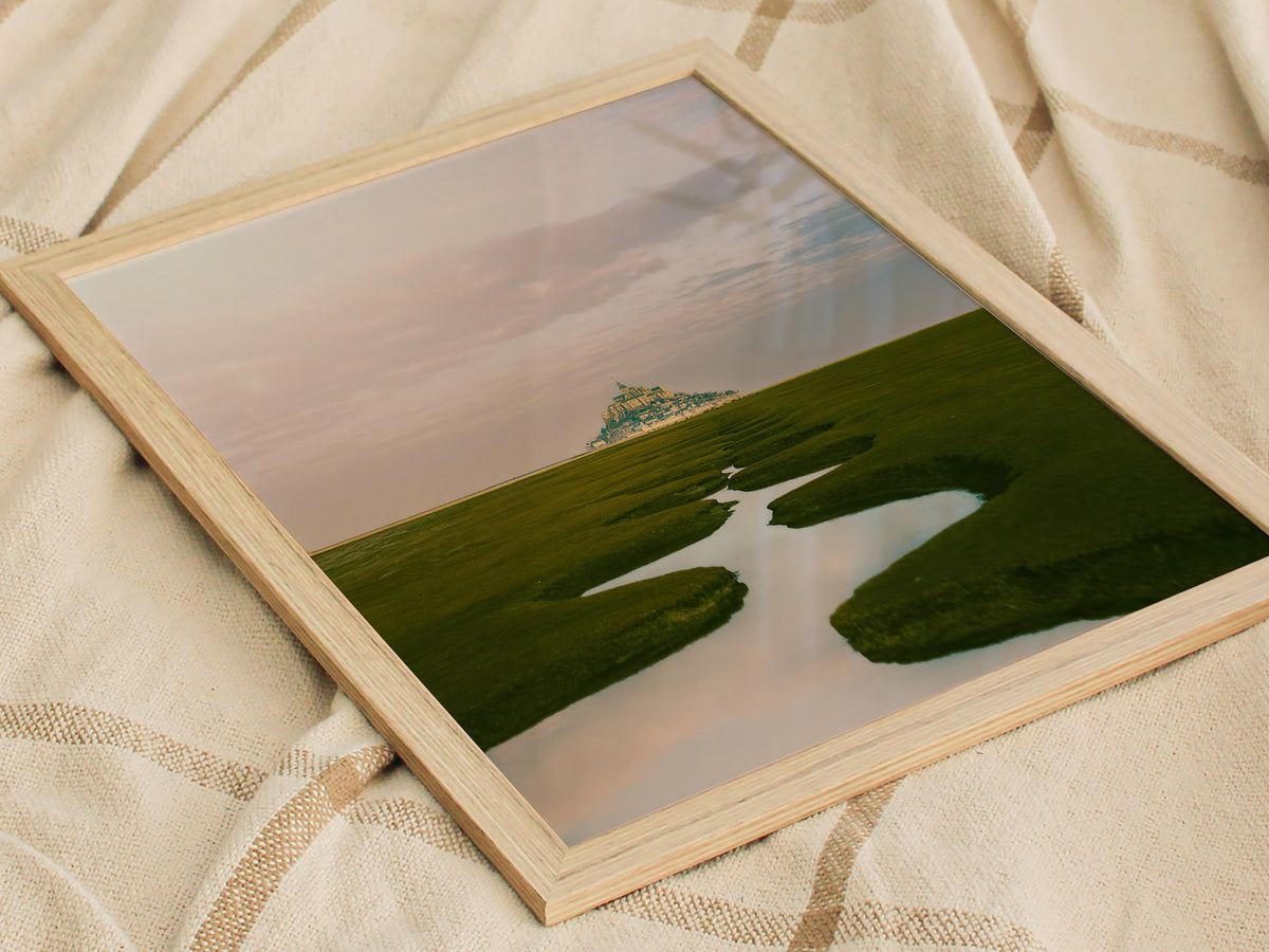 Mont St Michel Poster | Artistic Art Print — styled in an interior