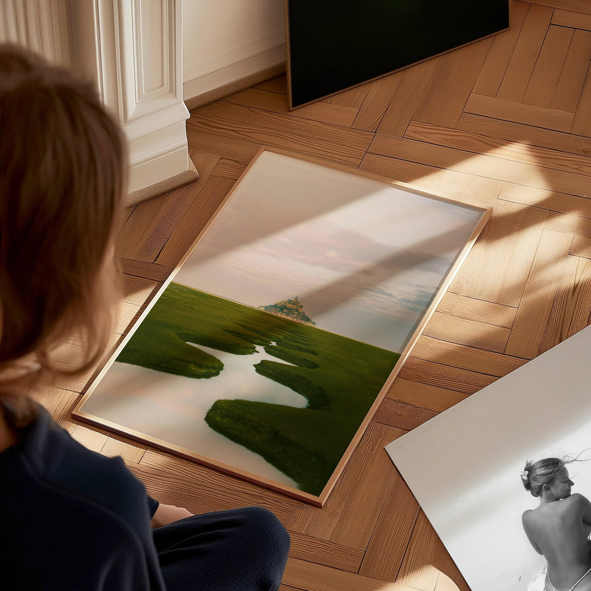 Mont St Michel Poster | Artistic Art Print — styled in an interior