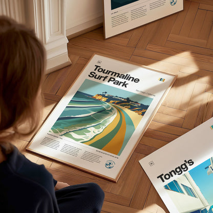 Tourmaline Poster | Surf Art Print — styled in an interior