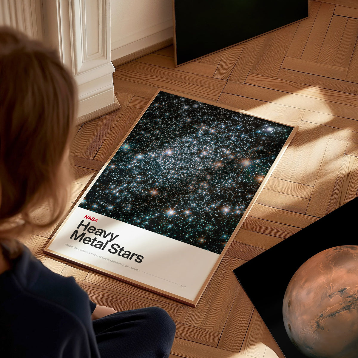 Heavy Metal Stars Poster | Nasa Art Print — styled in an interior