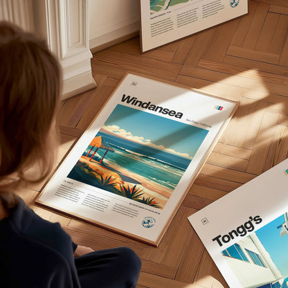 Windansea Poster | Surf Art Print — styled in an interior