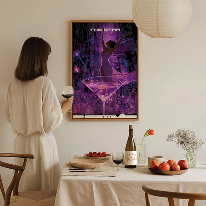 The Star Poster | Tarot Art Print — styled in an interior