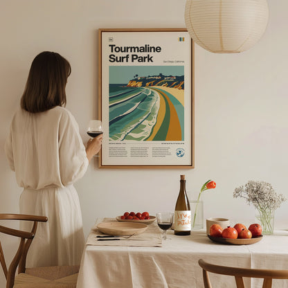 Tourmaline Poster | Surf Art Print — styled in an interior