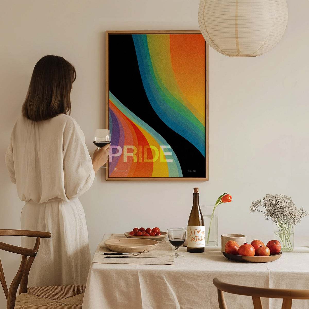 Pride Poster | Exhibit Art Print — styled in an interior