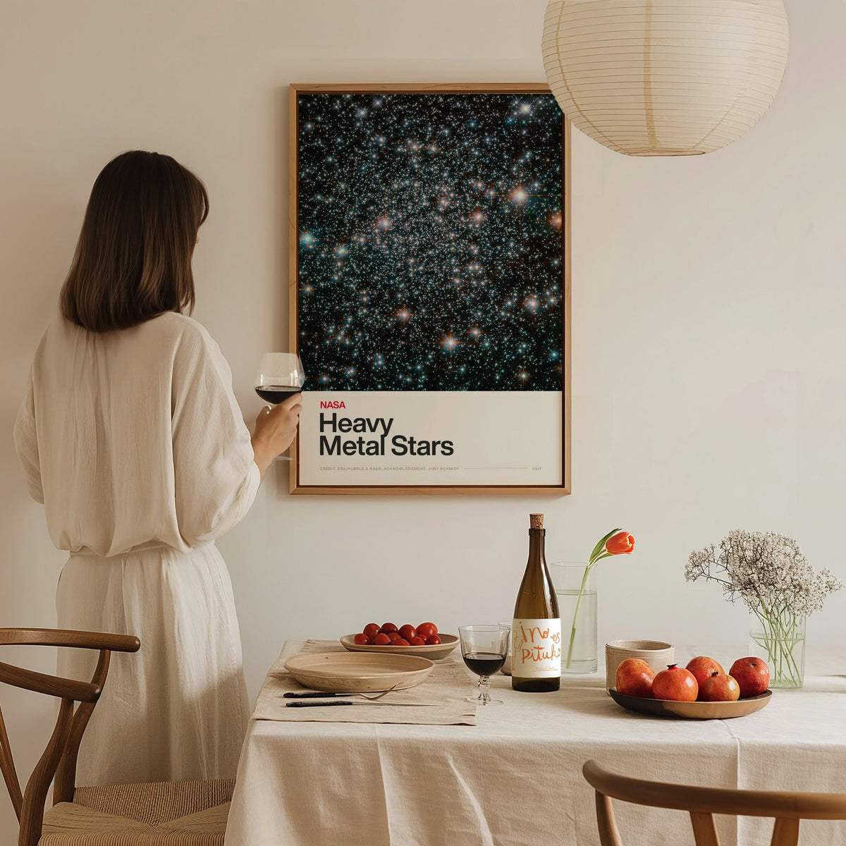 Heavy Metal Stars Poster | Nasa Art Print — styled in an interior